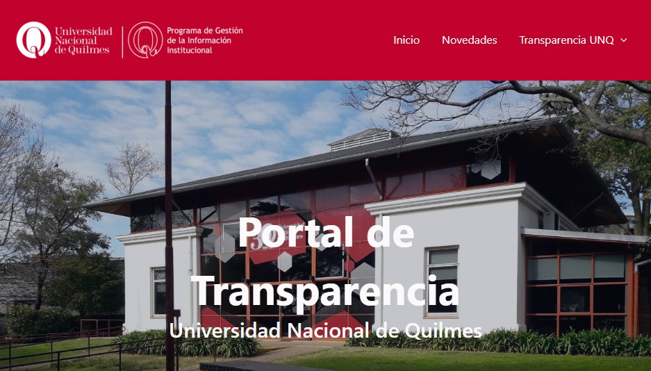 Será redirigido al Portal de Transparencia UNQ